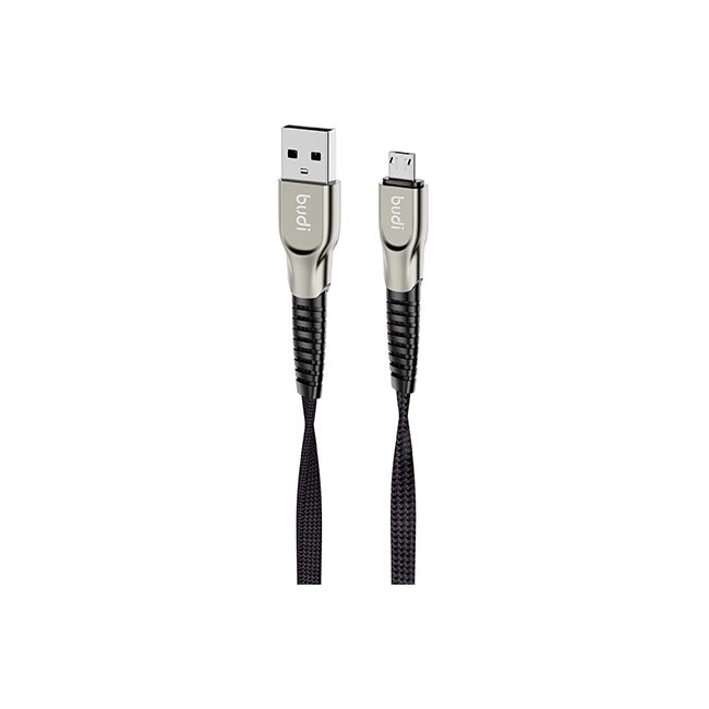 کابل کنفی Budi micro USB Aluminum shell 2.4A