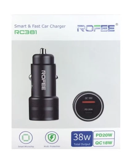 شارژر فندکی خودرو Rofee 38W