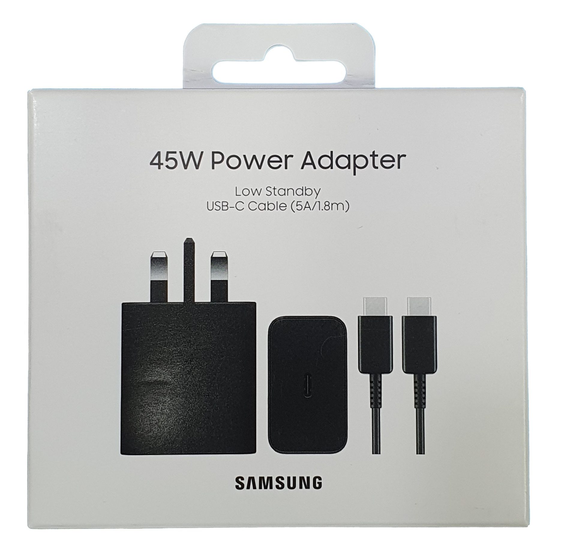 شارژر سامسونگ اورجینال 45 وات با کابل پک جدید/ Samsung 45W + cable